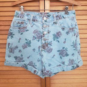 BDG High Waisted Floral Shorts